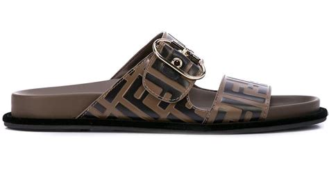 fendi flat sandals|Meer.